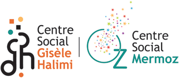 11Logo centre sociaux Gisèle Halimi et MErmoz