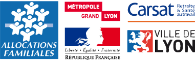 logos financeurs centre social Lyon